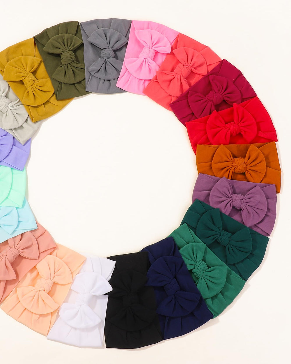 jollybows soft nylon band with no marks during wear on delicate skin.