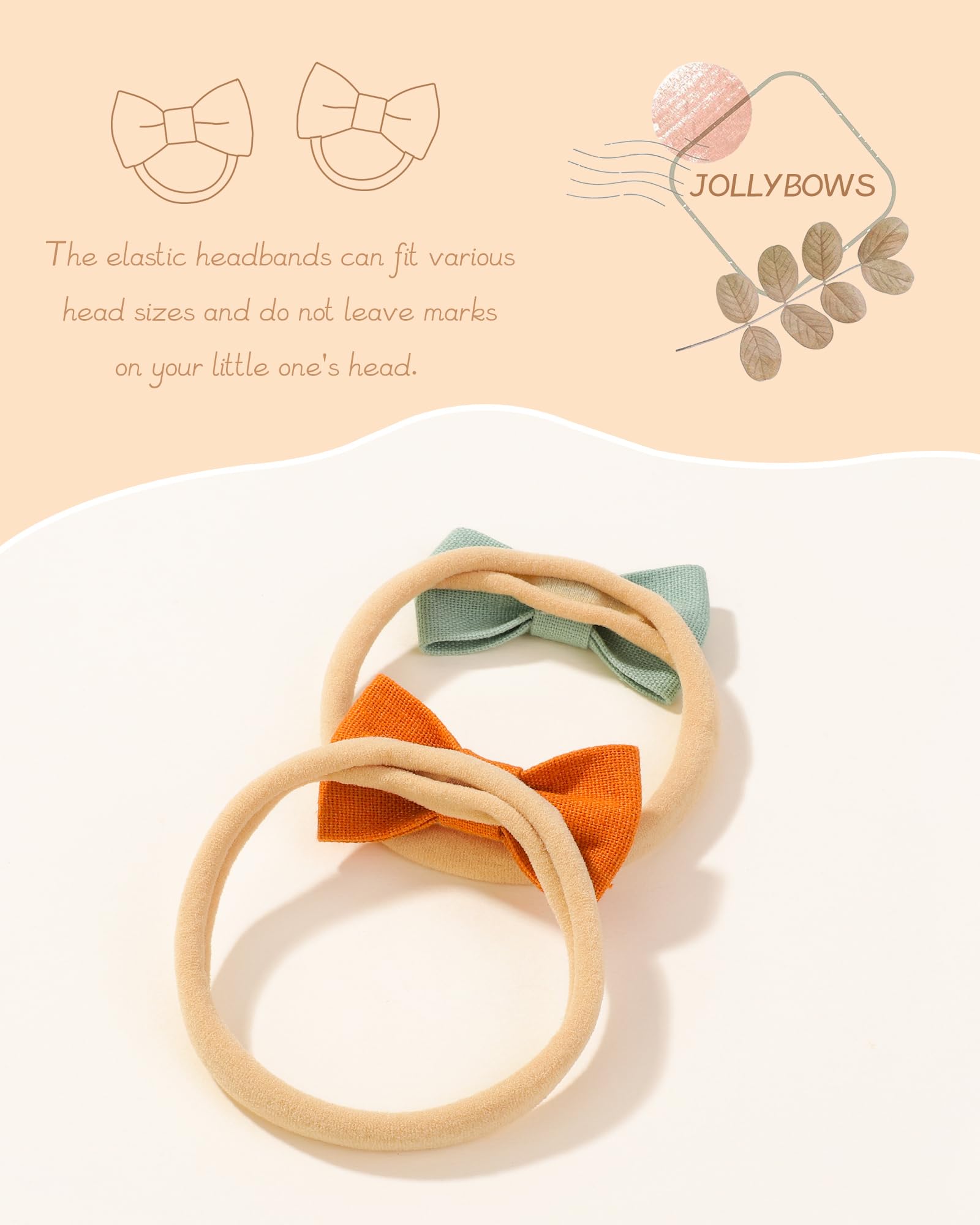 Jollybows soft nylon headbands are easy to clean and quick to dry.