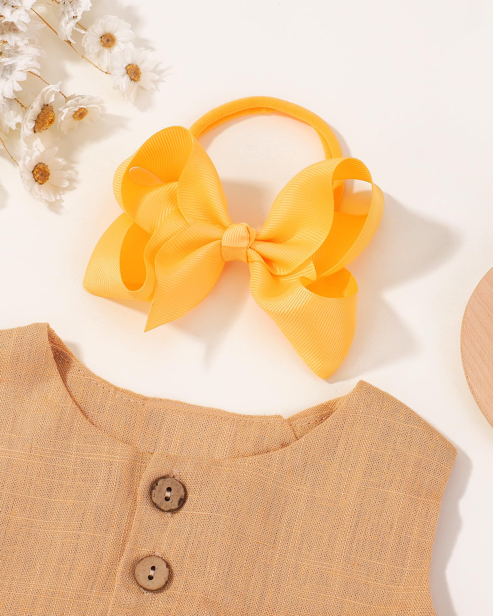 Jollybows soft nylon headband closeup highlighting gentle stretch for comfortable wear