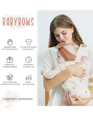 jollybows soft nylon headbands suitable from newborns to toddlers.
