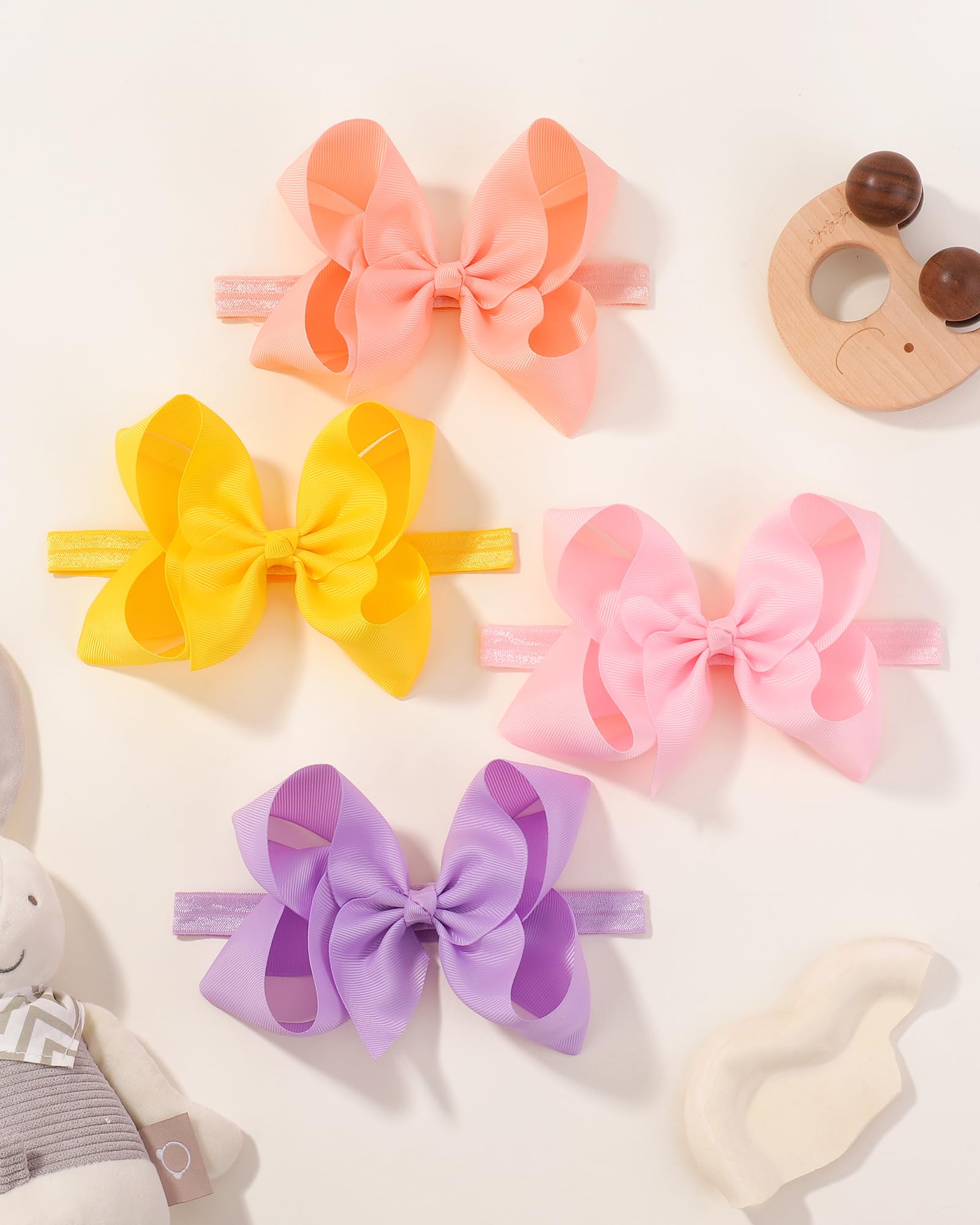 Jollybows soft toddler headbands emphasize gentle wear and no marks