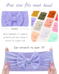 jollybows turban-style headband flat lay highlights vibrant color options for outfits.
