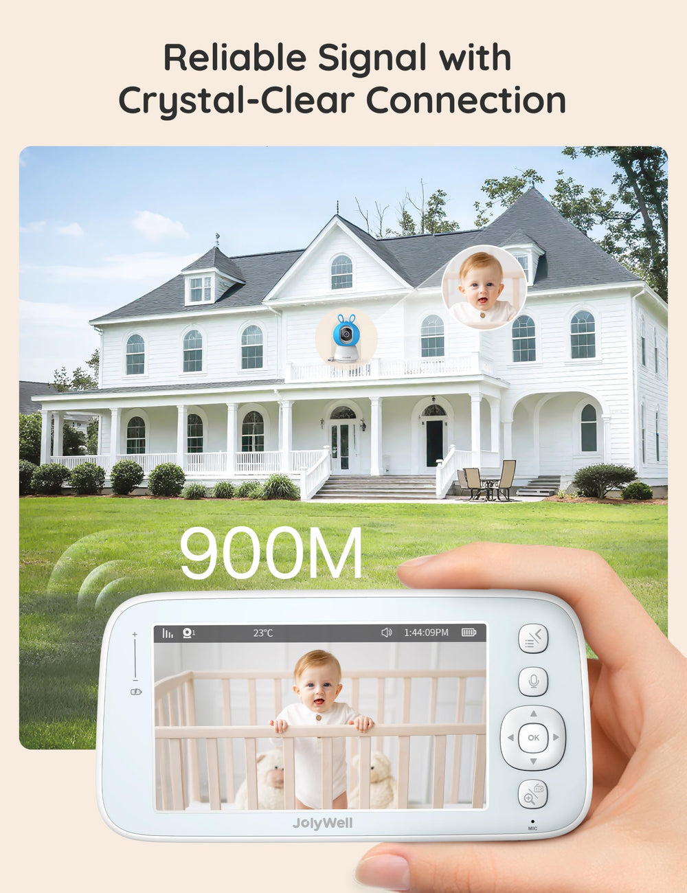 JolyWell temperature humidity sensor helps track nursery conditions.