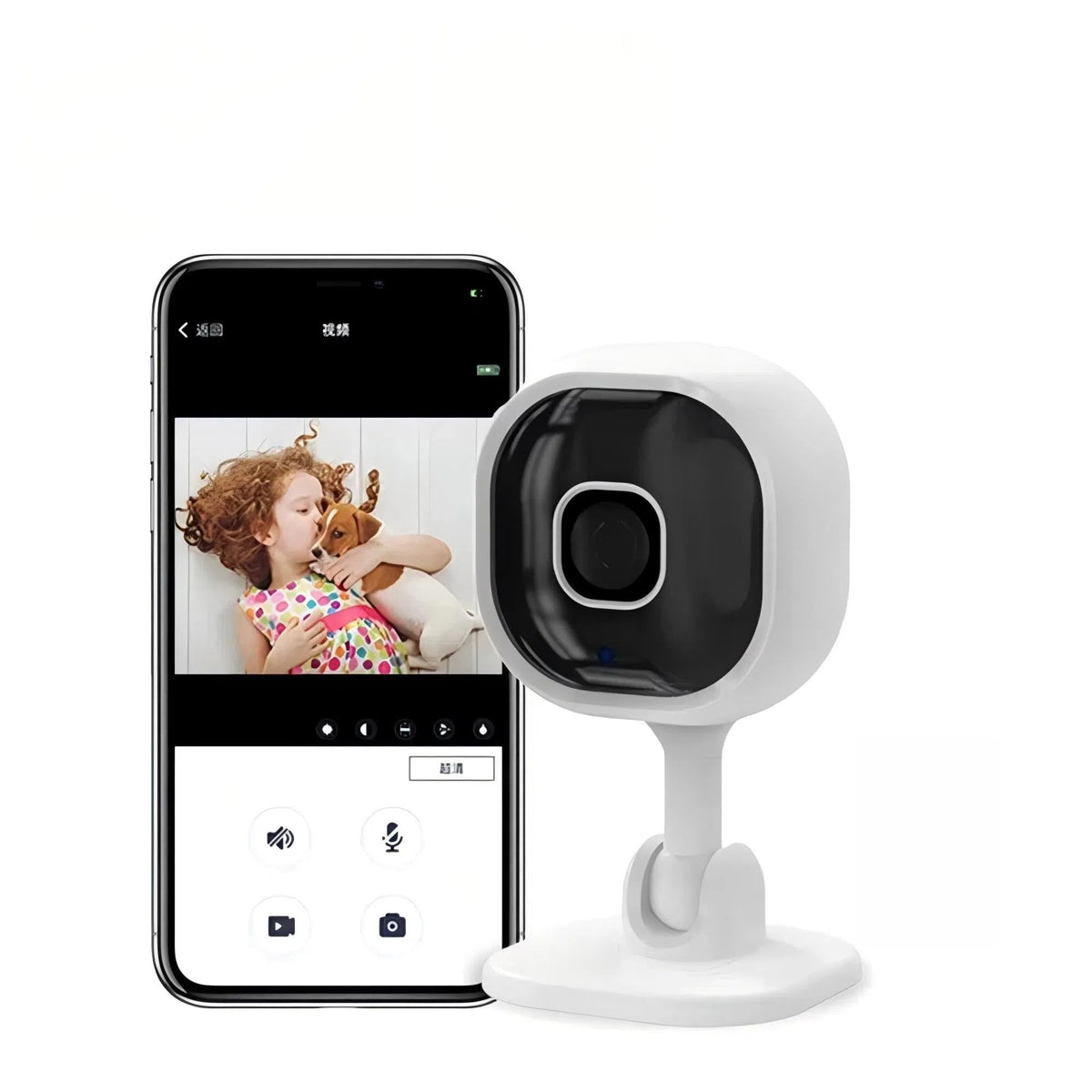 JolyWell Baby Monitor front view for easy setup and room monitoring.