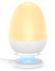 JolyWell egg night light top view showing soft glow for bedtime routines