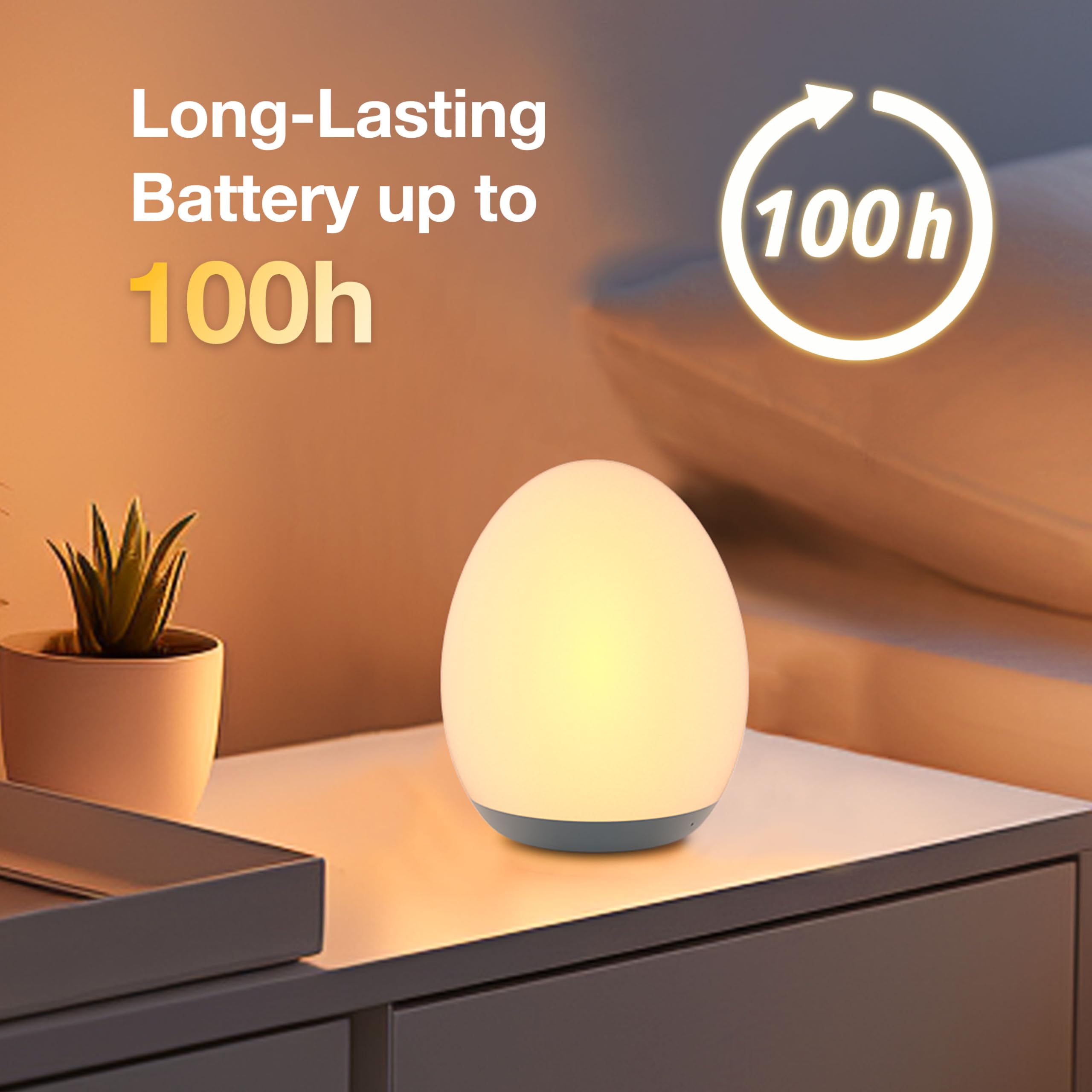 JolyWell Night Light 1h timer feature to save energy during night routines