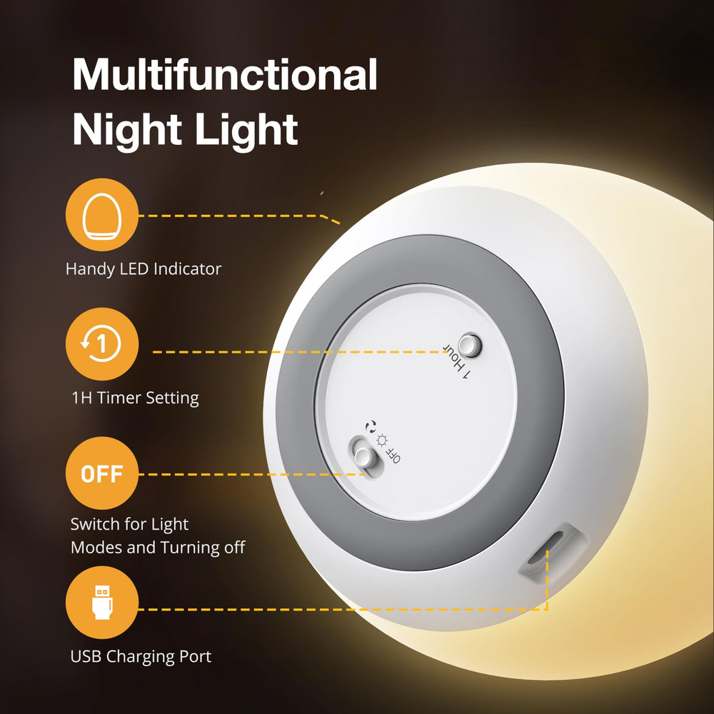 JolyWell Night Light BPA-free material ensures safe, gentle use for babies.
