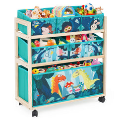 Jomifin kids toy storage assembly shows a sturdy setup for organized spaces.