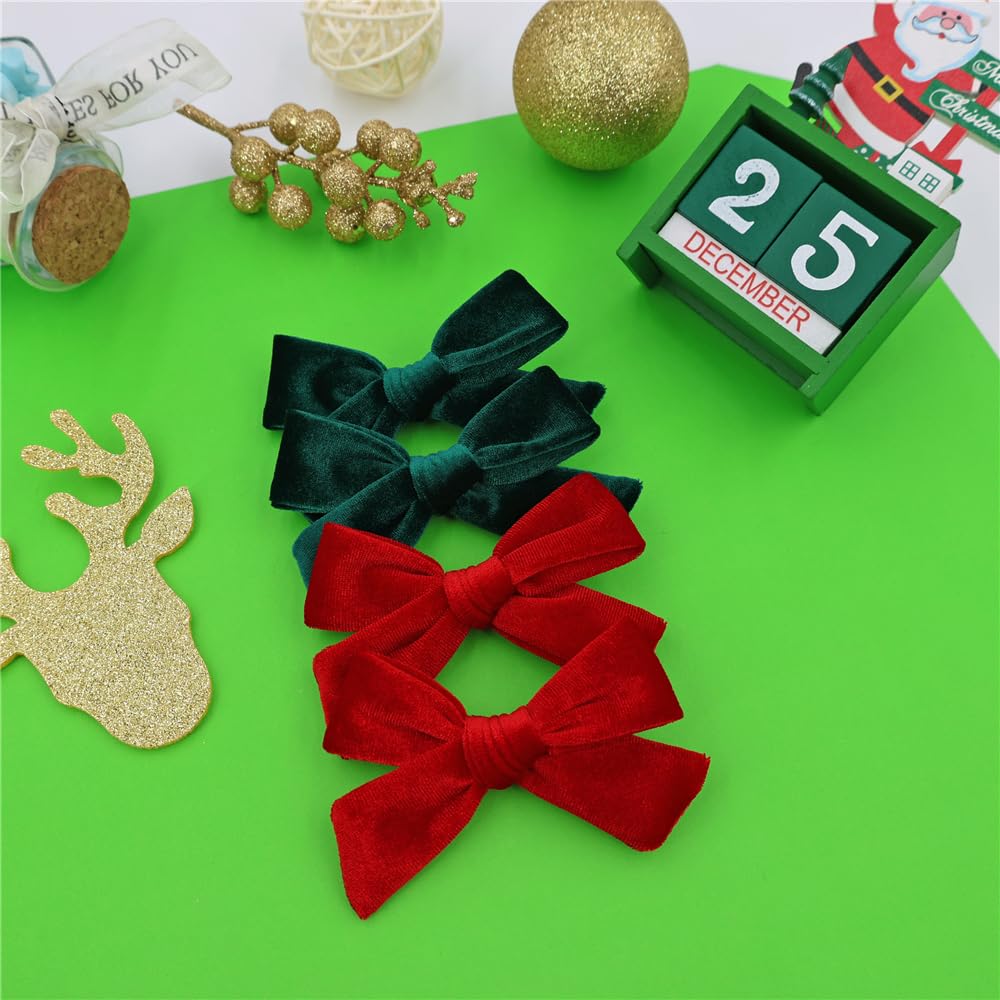 Jomila holiday bows set ready for Christmas outfits and photos.