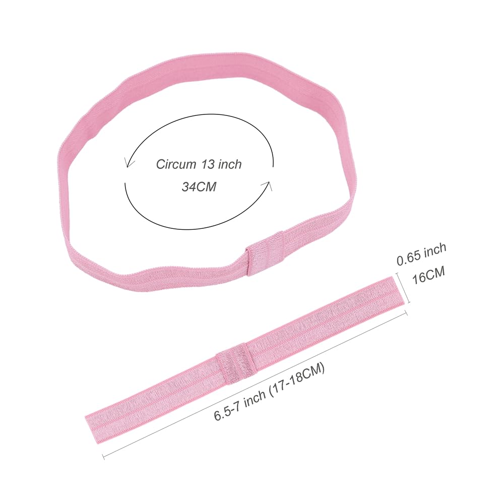 Jomila soft stretchy nylon headbands on baby demonstrate gentle, growing-fit comfort.