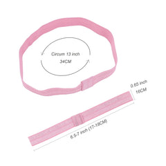 Jomila soft stretchy nylon headbands on baby demonstrate gentle, growing-fit comfort.