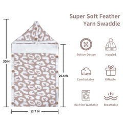 JOOJA swaddle cheetah pattern adds stylish nursery decor