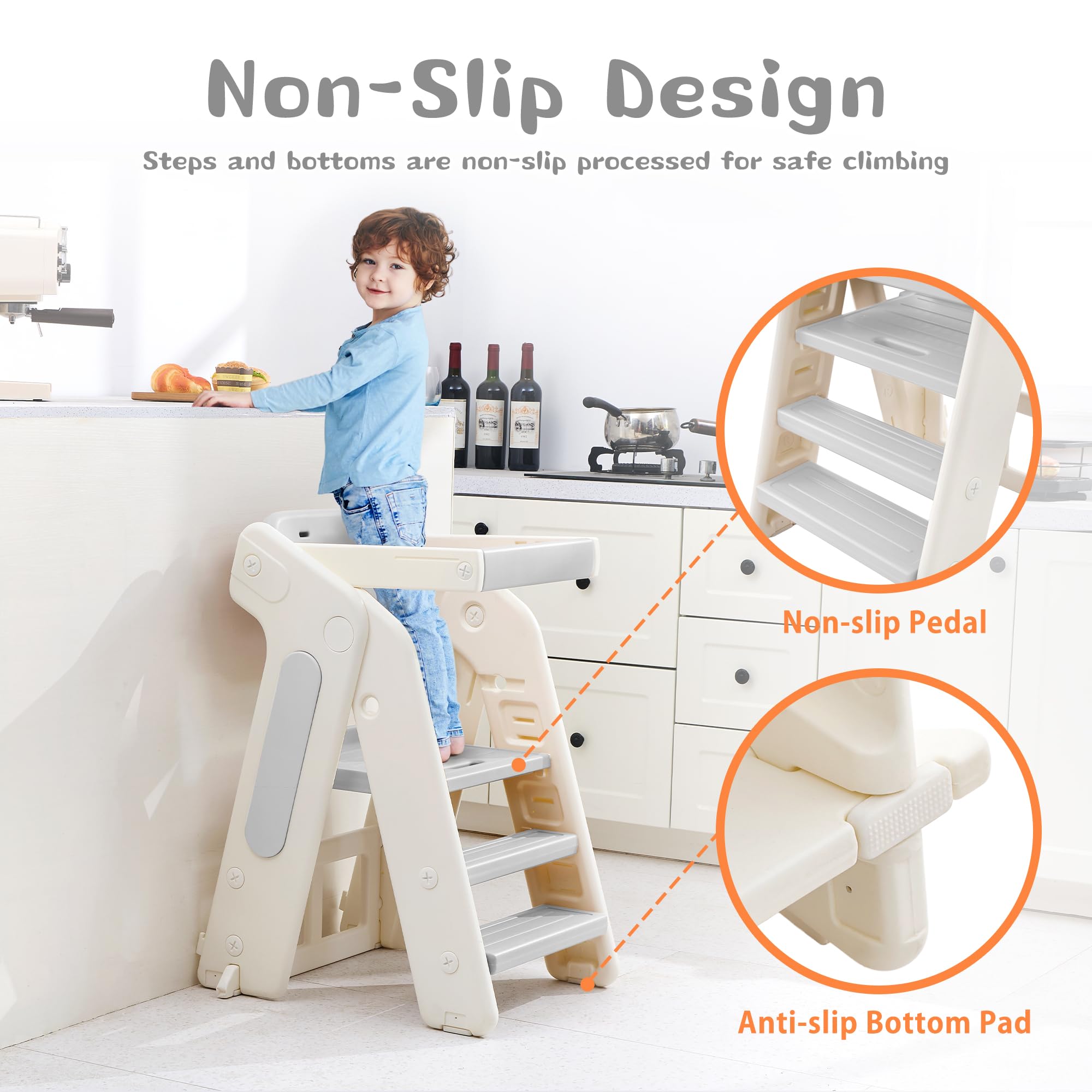 JooKiddie adjustable height lets stools grow with your child
