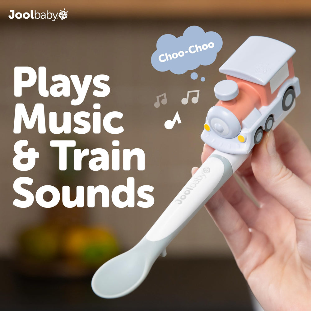 Jool Baby spoons designed for babies 6 months and up.