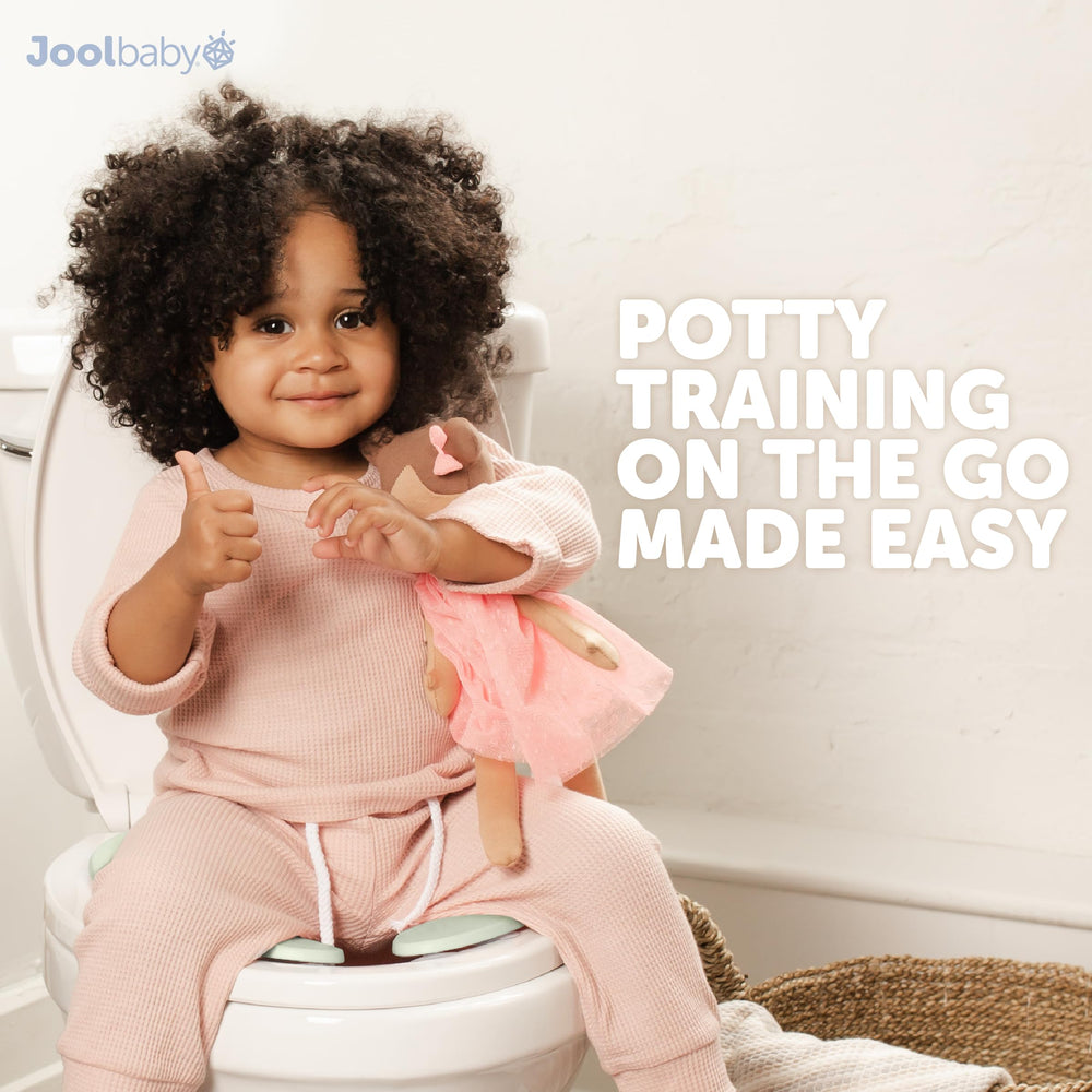 Jool Baby award-winning folding potty seat design on display.