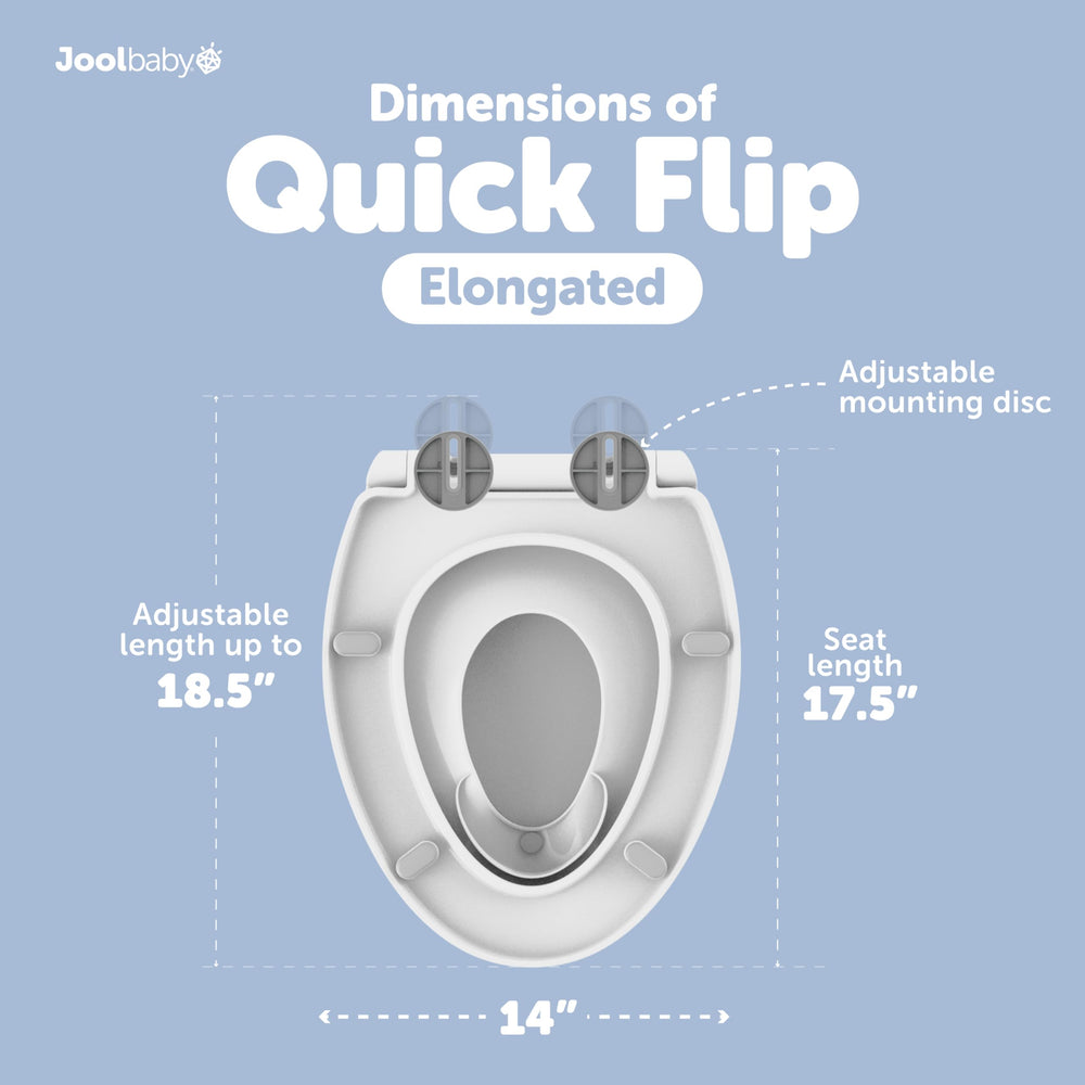 Jool Baby built-in splash guard minimizes splash mess during potty use.