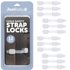 Jool Baby child safety locks pack on cabinets and drawers for toddler-proofing
