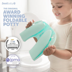 Jool Baby compact travel bag folds the seat for easy packing.