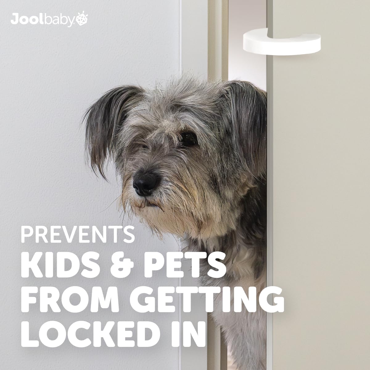 Jool Baby Door Pinch Guards pet safety prevents pets from getting locked in