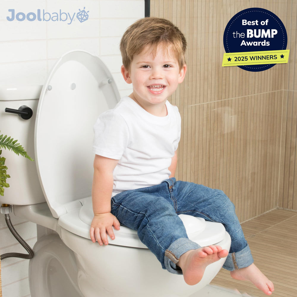 Jool Baby elongated seat installation shown, quick no-fuss setup in minutes.
