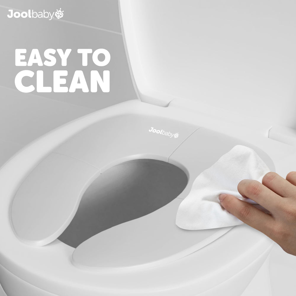 Jool Baby fits round and oval toilets for versatile bathroom access.