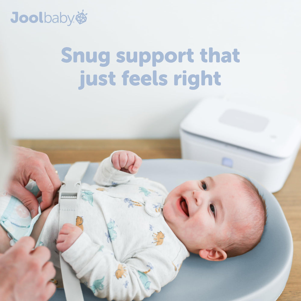 Jool Baby lightweight pad is portable for travel and errands.
