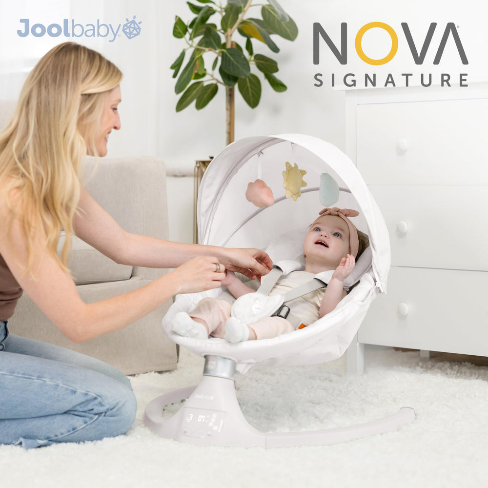 Jool Baby Nova Swing Stone motion levels, adjustable sway for soothing baby