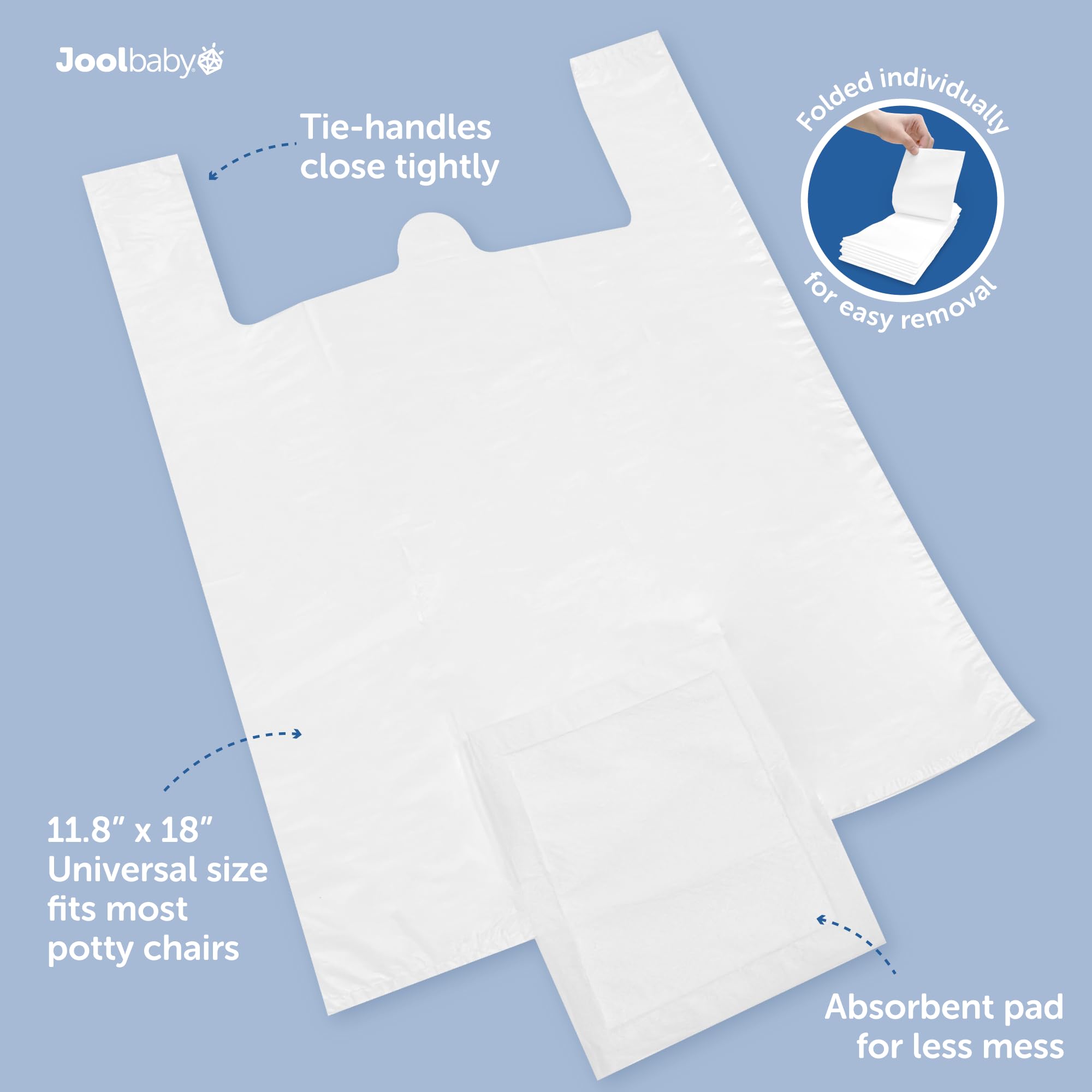 Jool Baby liners offer super-absorbent 60-count capacity for busy households.