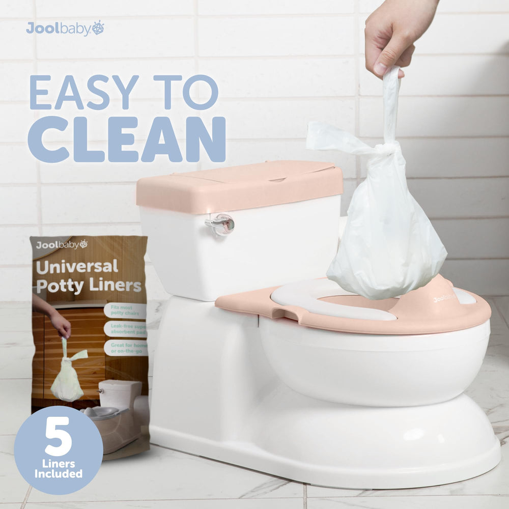 Jool Baby Real Feel 2in1 Potty pink disposable liners included for cleanup