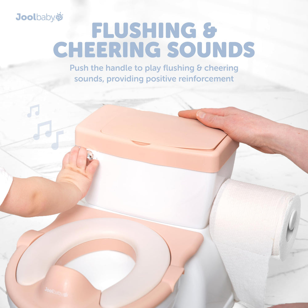 Jool Baby Real Feel 2in1 Potty pink removable inner bowl for quick cleaning