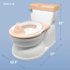 Jool Baby Real Feel 2in1 Potty pink wipes storage for easy hygiene access