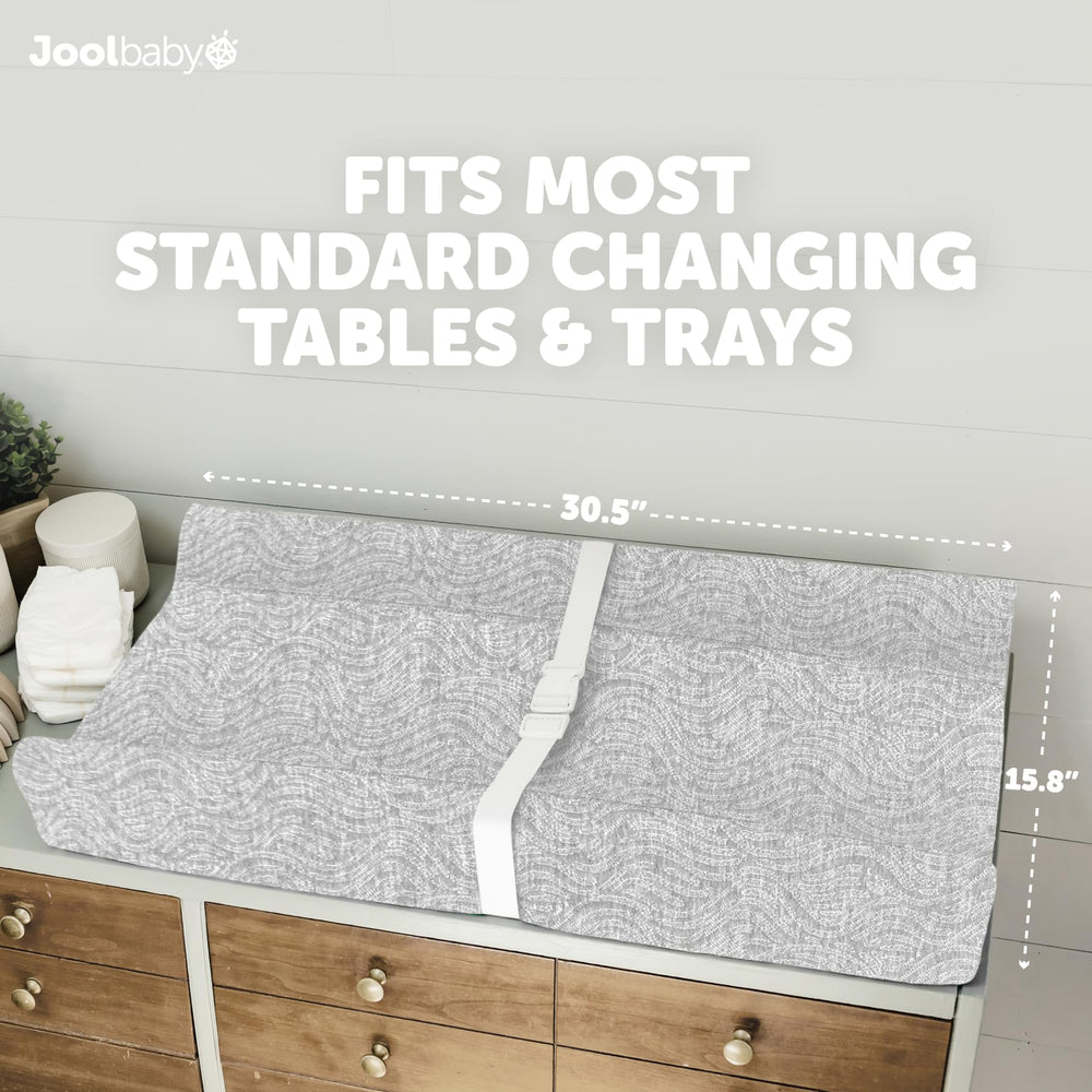 Jool Baby Serenity newborn-friendly pad, its large size grows with baby.