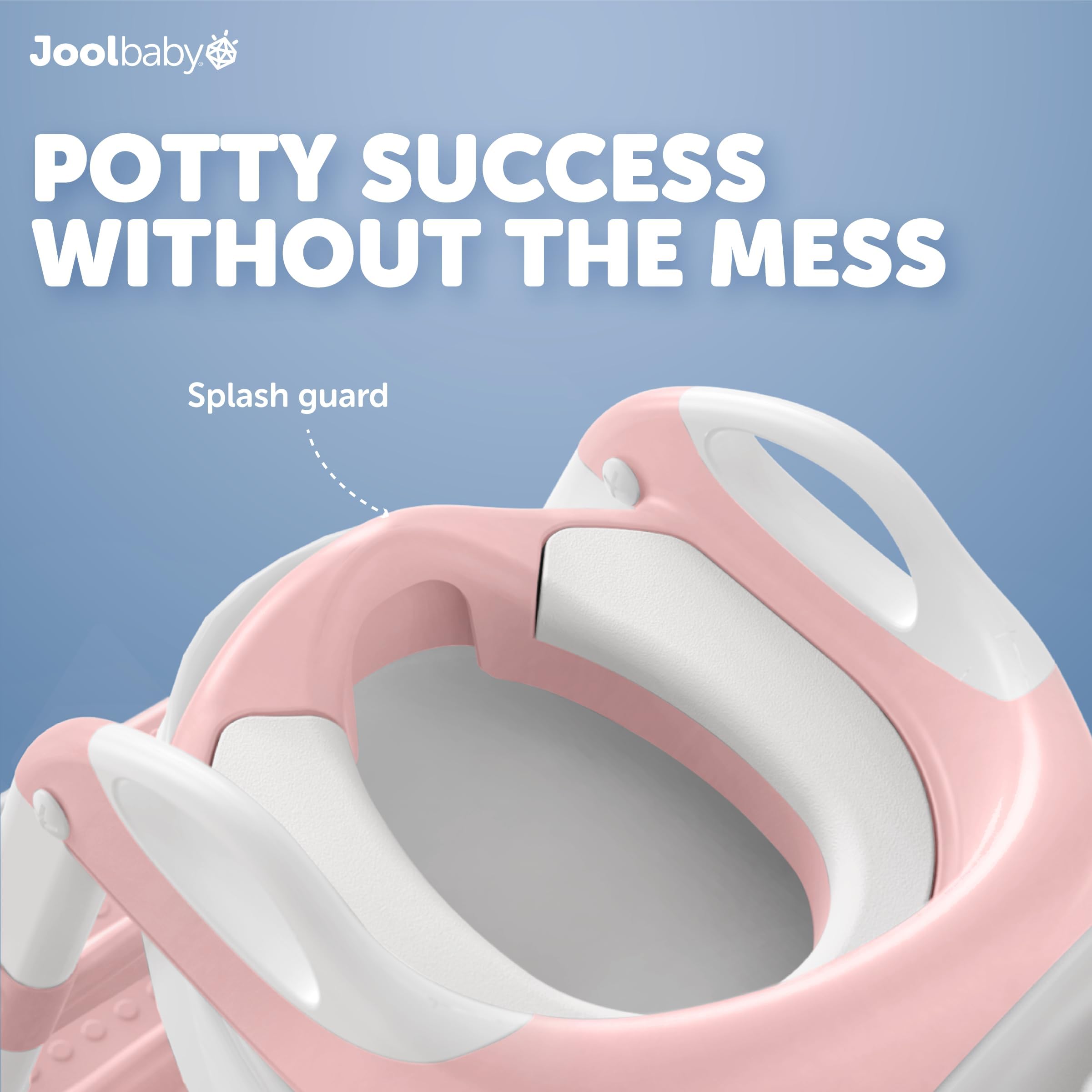 Jool Baby slip-resistant steps and side handles provide secure climbing.