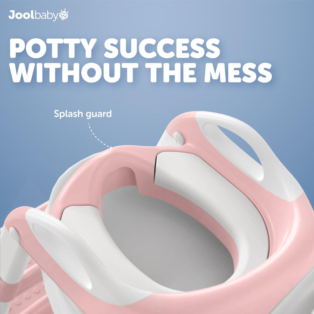 Jool Baby slip-resistant steps and side handles provide secure climbing.