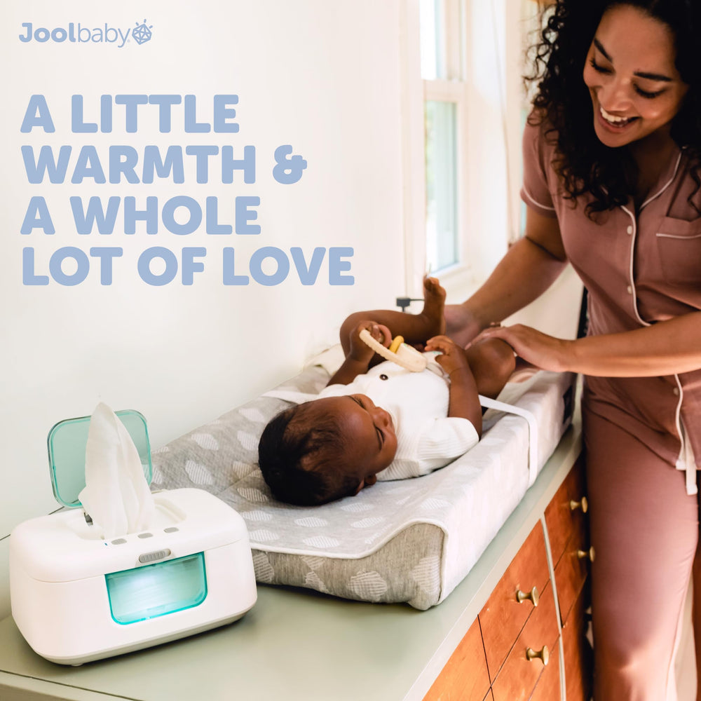 Jool Baby TinyBums wipe warmer LED changing light improves nighttime visibility