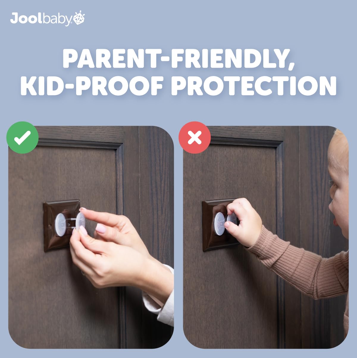 Jool Baby toddler-resistant design deters tampering by curious little hands.