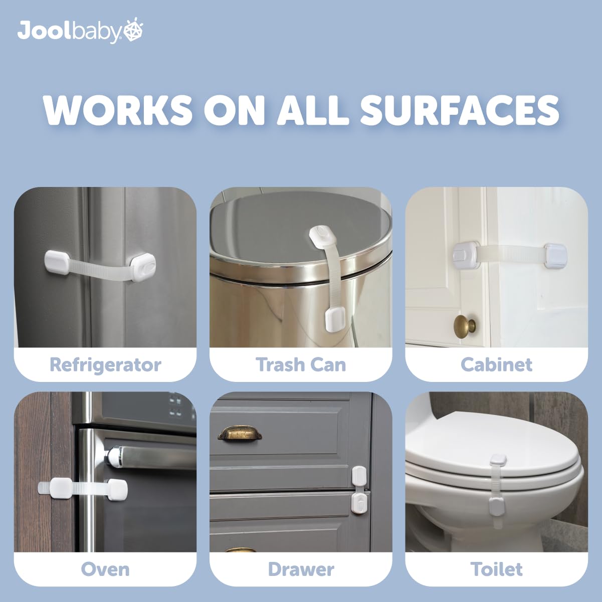 Jool Baby toilet lock demonstrates bathroom safety and easy access for adults
