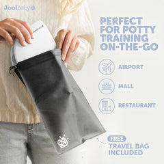 Jool Baby travel bag close-up highlighting compact design for easy packing.