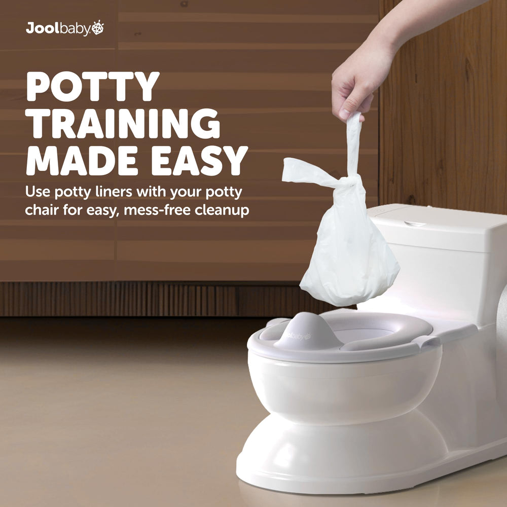 Jool Baby universal-fit liners fit standard and travel potty chairs.