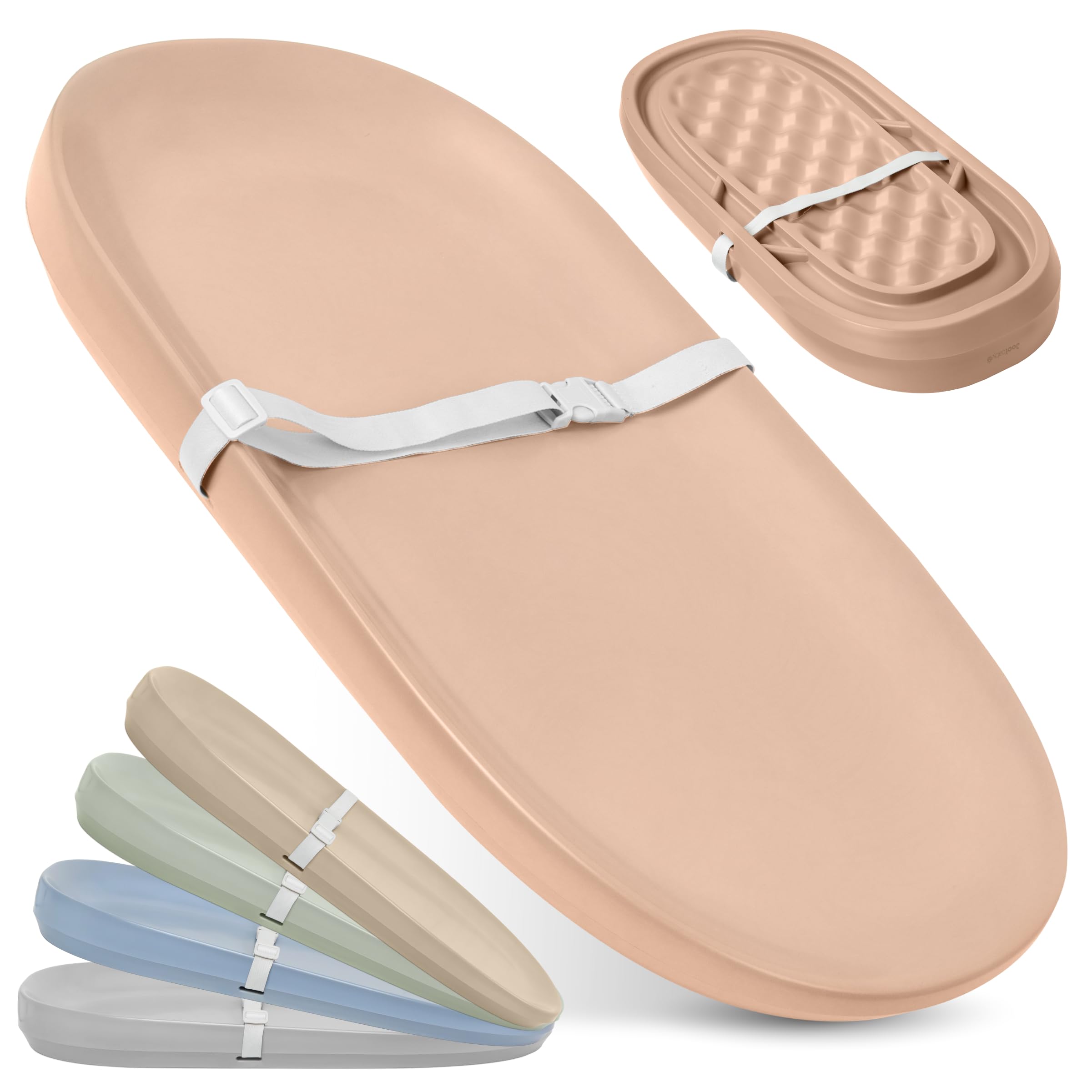 jool baby waterproof changing pad peach foam cushion adds comfort during diaper changes