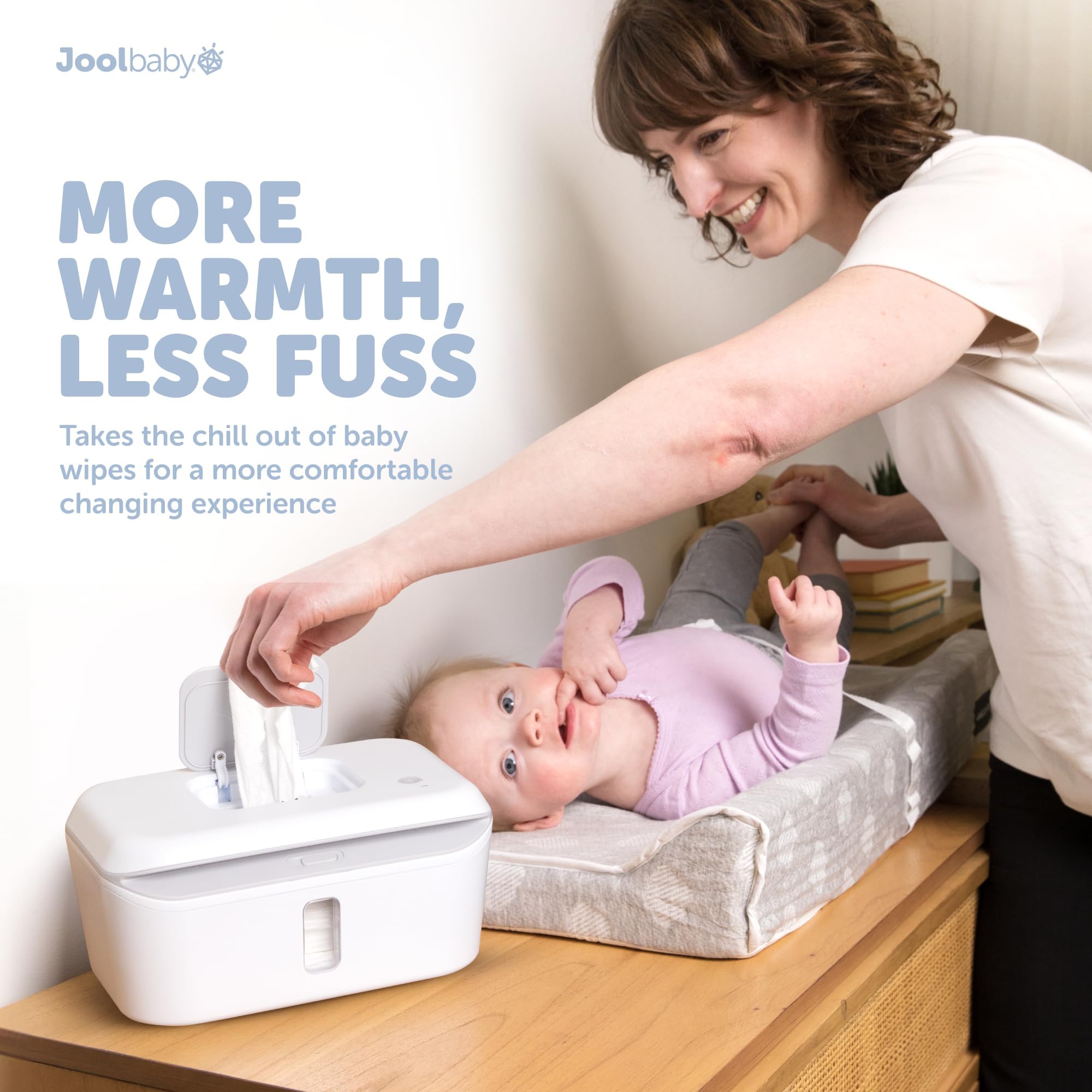 Jool Baby wipe warmer plug-in warming makes setup quick and easy