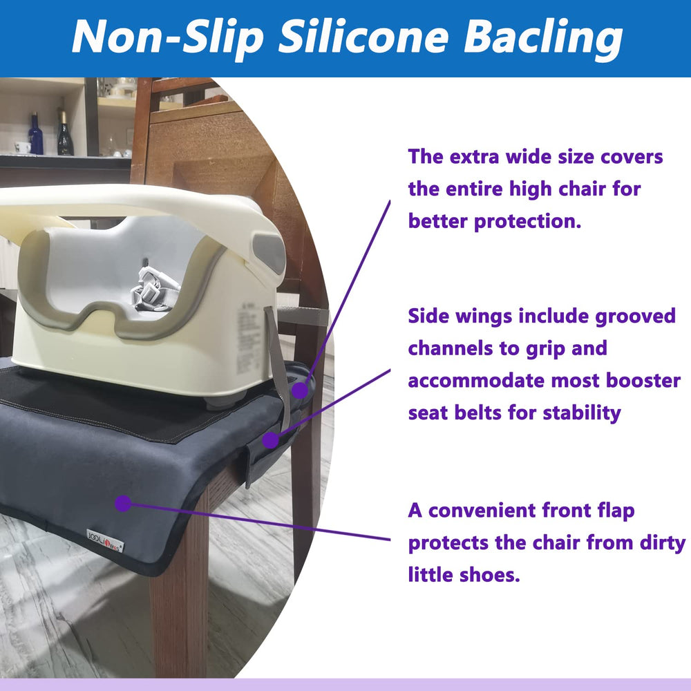 JOOLIO B&S waterproof fabric close-up, resists spills for easy cleanup.