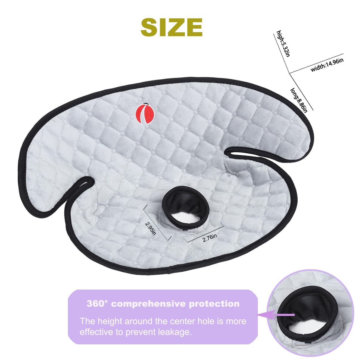JOOLIO B&S Baby Piddle Pad fits car seats, strollers, and dining chairs.
