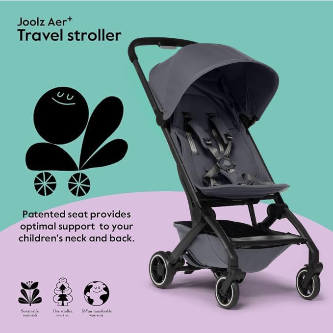 Joolz Aer+ ergonomic handlebar reduces back strain during strolls