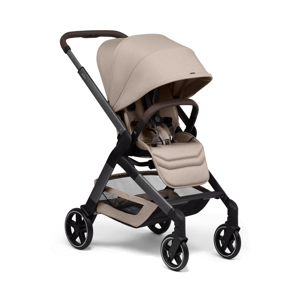 Joolz Hub2 Compact stroller Sandy Taupe front view for city outings
