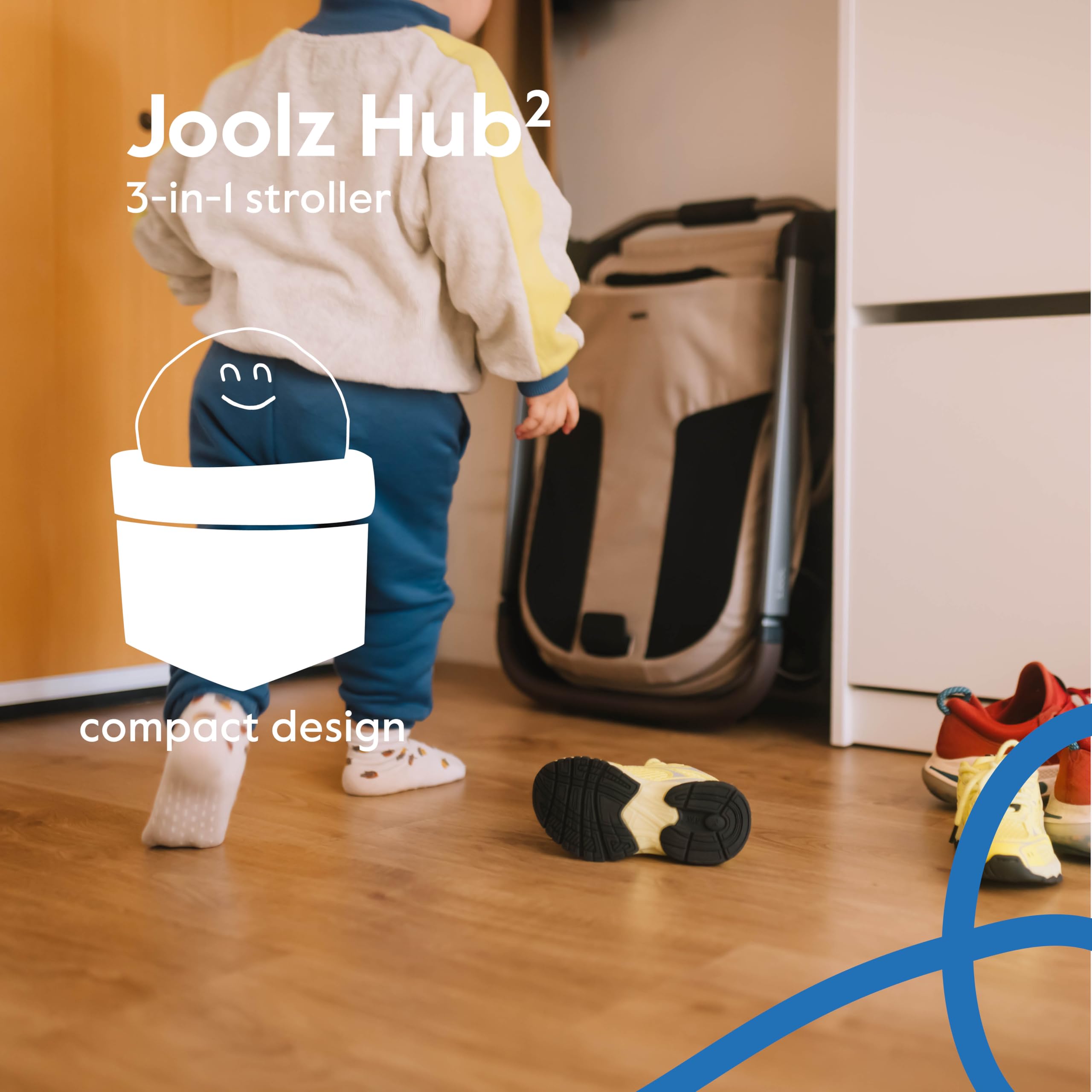 Joolz Hub2 Compact stroller Sandy Taupe eight recline positions for comfort