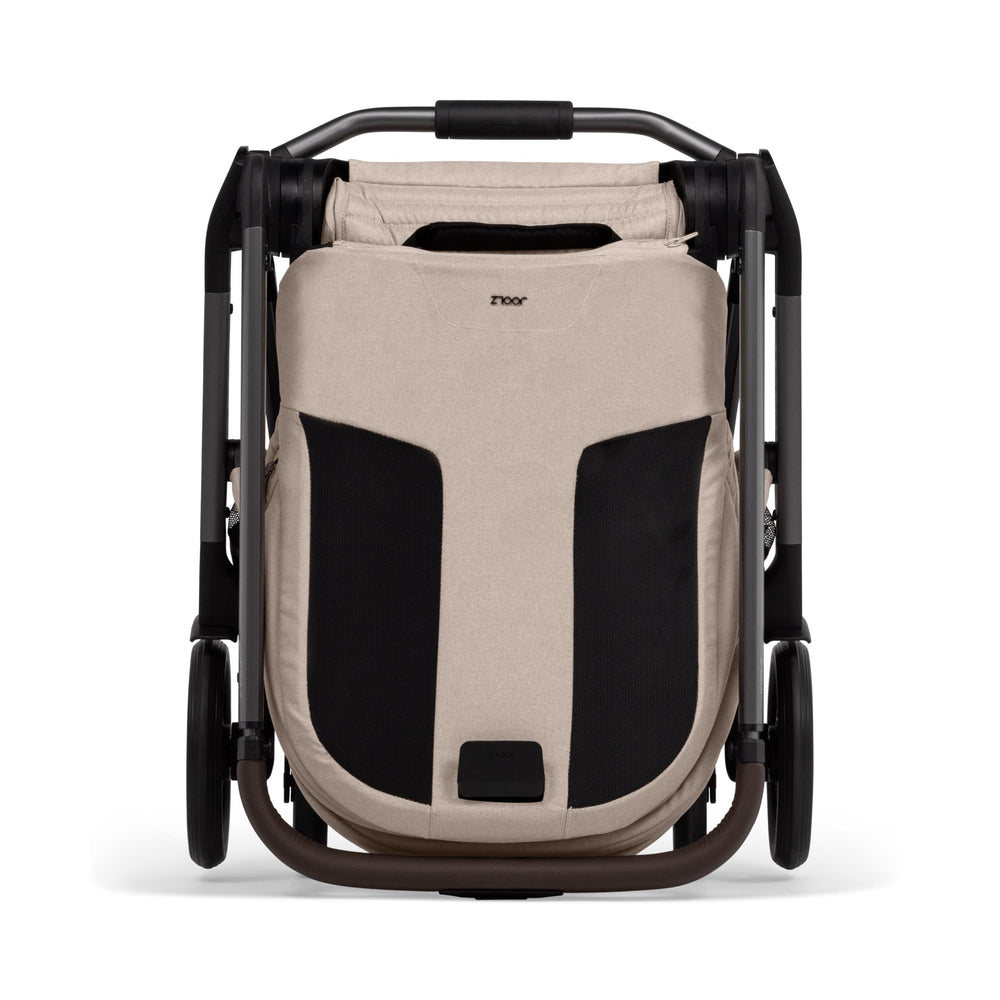 Joolz Hub2 Compact stroller Sandy Taupe large underseat basket for storage