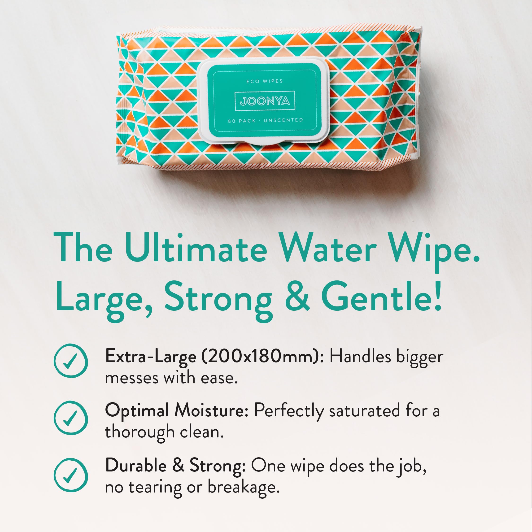 JOONYA extra-large wipes 200x180 mm ready for bigger messes