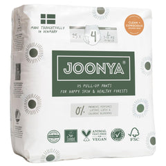 Joonya pull-up pants pack shows slim design for discreet daytime wear and overnight protection.