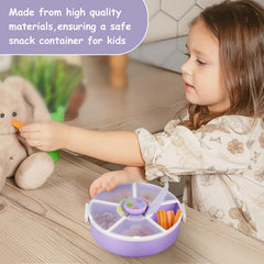 JOOPETALK five-compartment container keeps snacks neatly separated.